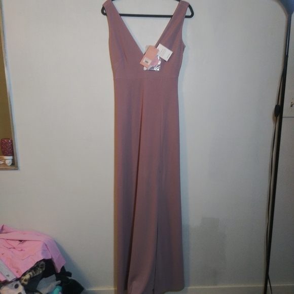 Birdy Grey| Dark Mauve Bridesmaid Dress Sz S - Picture 2 of 10